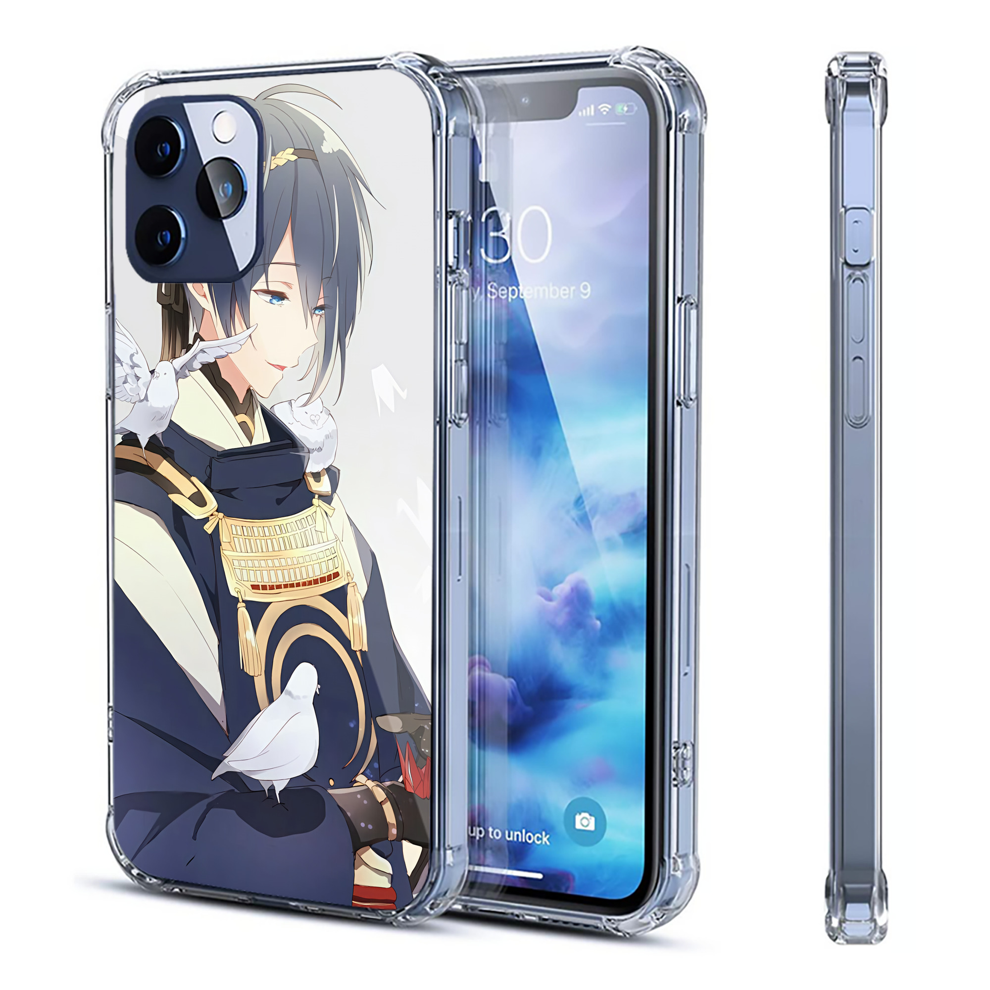 （画像用） 刀剣乱舞 Touken Ranbu 【iPhone 12シリーズ対応】透明スマホケース（クリアソフトケース）